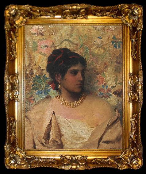 framed  Henryk Siemiradzki Gypsy woman, ta009-2